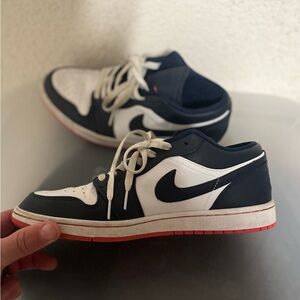 Jordan Low 1’s, White, Blue & Red, Size 12, No Box
